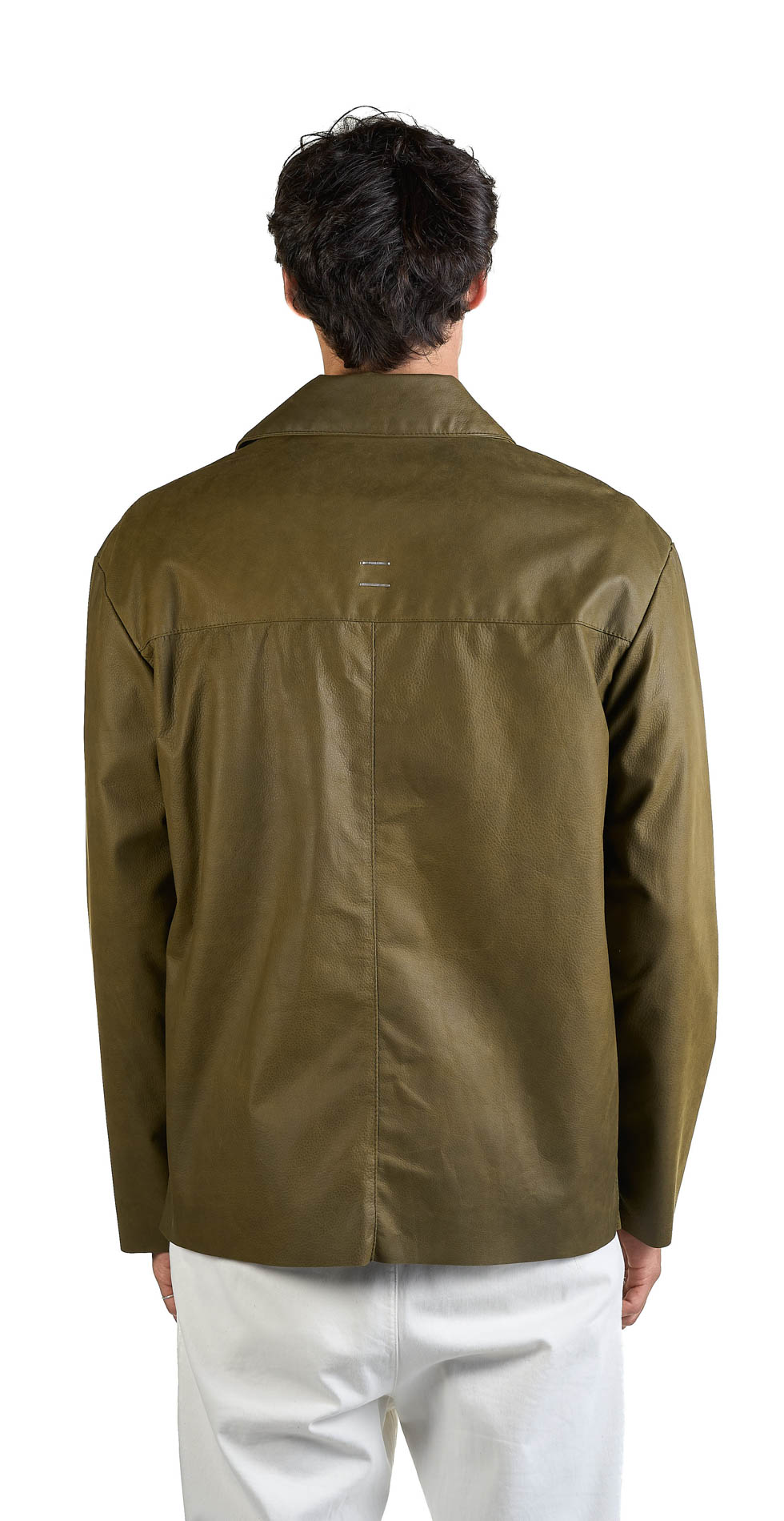 DANIELE BASTA LEATHER AND SILVER JACKET 